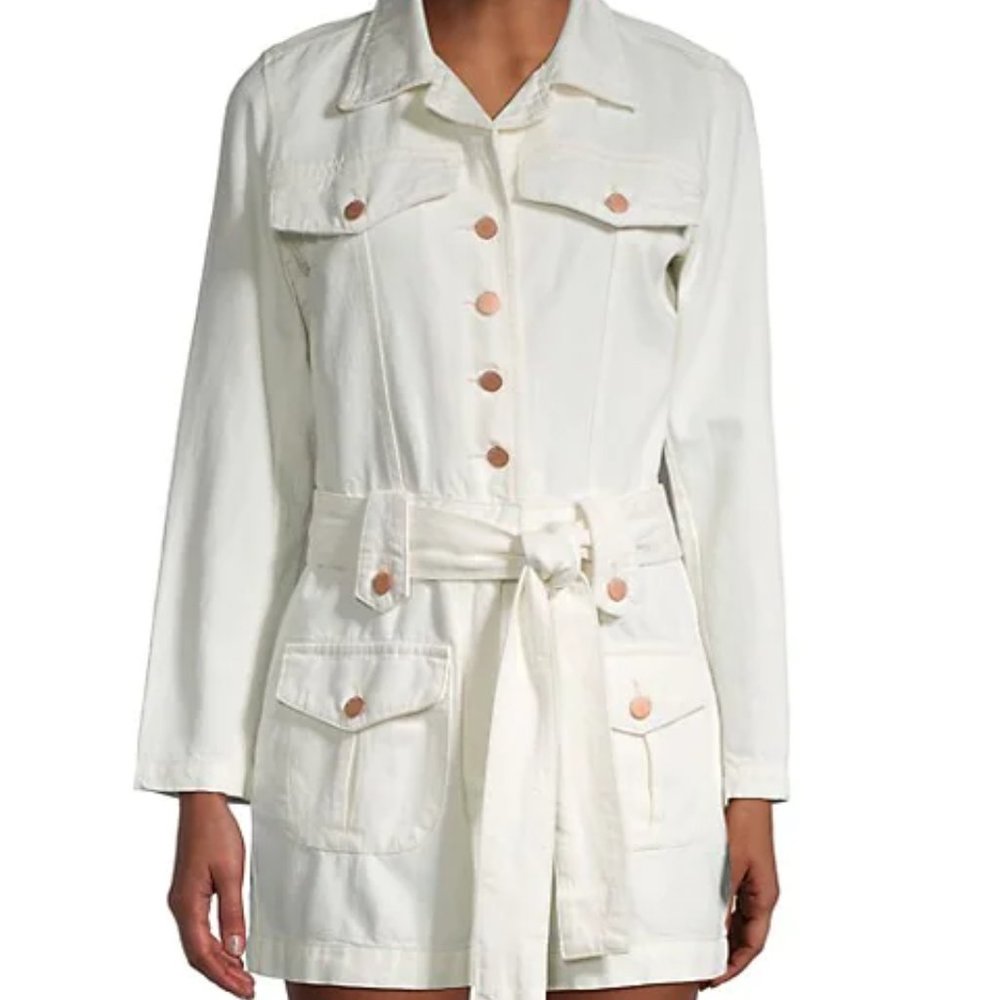 NWT DL1961 Velma Denim Tie-Waist Romper Shorts XS